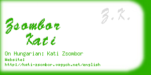 zsombor kati business card